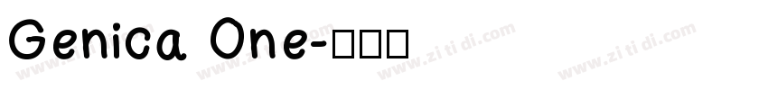 Genica One字体转换
